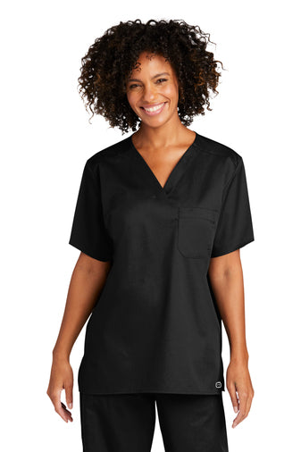 CDR | WonderWink® Unisex WorkFlex™ Chest Pocket V-Neck Top (WW3160)