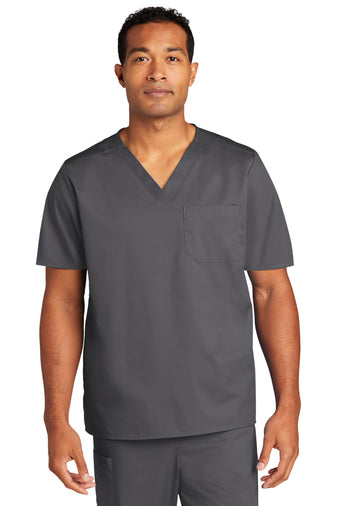 CDR | WonderWink® Unisex WorkFlex™ Chest Pocket V-Neck Top (WW3160)