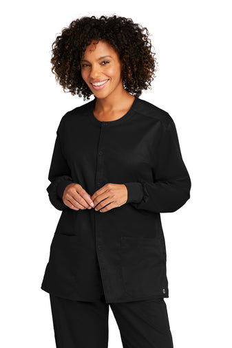 CDR | WonderWink® Unisex WorkFlex™ Snap-Front Scrub Jacket (WW3080)