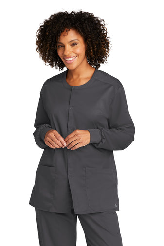 CDR | WonderWink® Unisex WorkFlex™ Snap-Front Scrub Jacket (WW3080)
