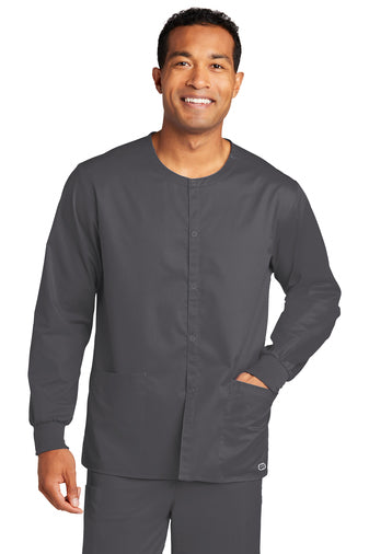 CDR | WonderWink® Unisex WorkFlex™ Snap-Front Scrub Jacket (WW3080)