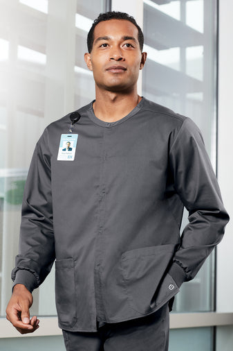 CDR | WonderWink® Unisex WorkFlex™ Snap-Front Scrub Jacket (WW3080)