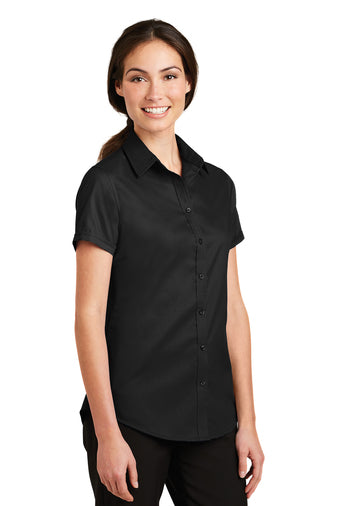 CDR | Port Authority® Ladies Short Sleeve SuperPro™ Twill Shirt (L664)