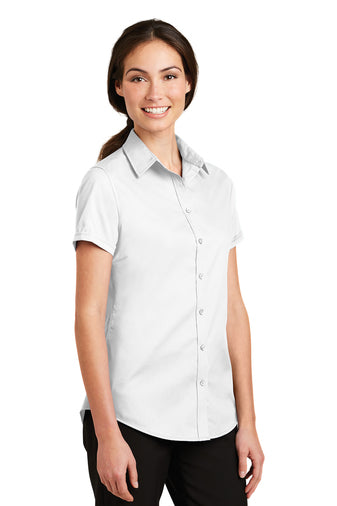 CDR | Port Authority® Ladies Short Sleeve SuperPro™ Twill Shirt (L664)