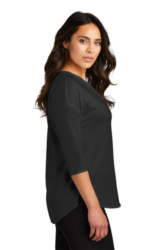 CDR | Port Authority® Ladies Concept 3/4-Sleeve Soft Split Neck Top (LK5433)