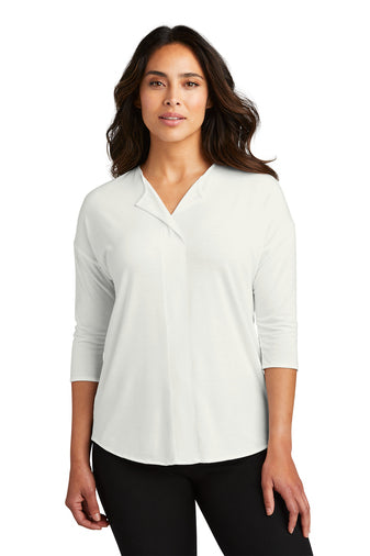 CDR | Port Authority® Ladies Concept 3/4-Sleeve Soft Split Neck Top (LK5433)