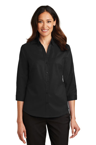 CDR | Port Authority® Ladies 3/4-Sleeve SuperPro™ Twill Shirt (L665)