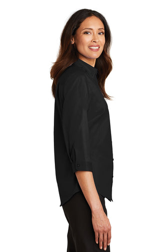 CDR | Port Authority® Ladies 3/4-Sleeve SuperPro™ Twill Shirt (L665)