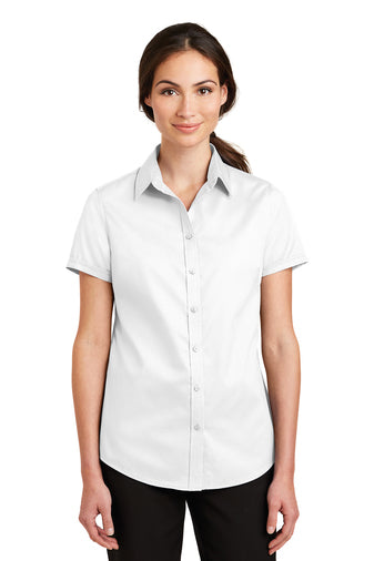 CDR | Port Authority® Ladies Short Sleeve SuperPro™ Twill Shirt (L664)