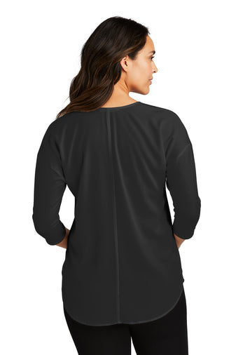 CDR | Port Authority® Ladies Concept 3/4-Sleeve Soft Split Neck Top (LK5433)