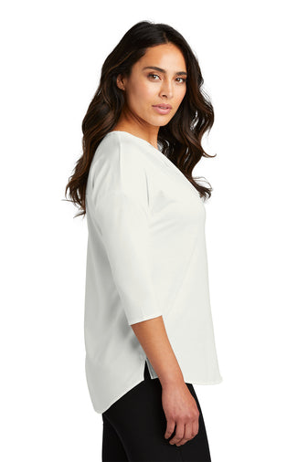 CDR | Port Authority® Ladies Concept 3/4-Sleeve Soft Split Neck Top (LK5433)